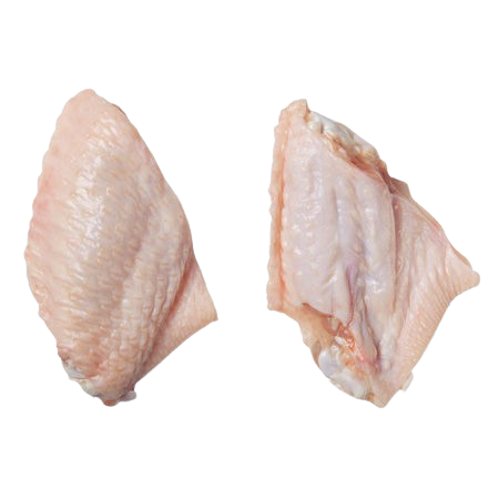 Fresh Chicken Mid-Joint Wings displayed in frozen chicken product catalog