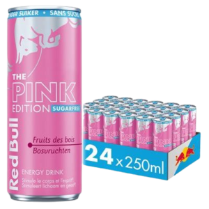 Red Bull Sugarfree Pink Edition cans